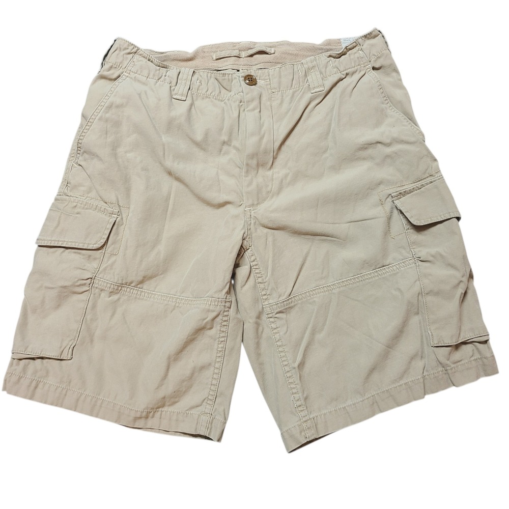 Polo Ralph Lauren Cargo Shorts Mens 34 Beige Drill Khaki Classic Utility Canvas